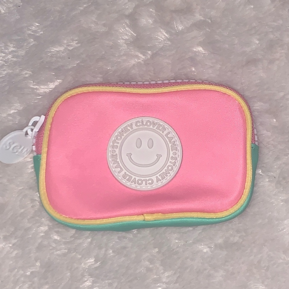🎁Like New Stoney Clover Lane Pink/Yellow/Mint Wallet